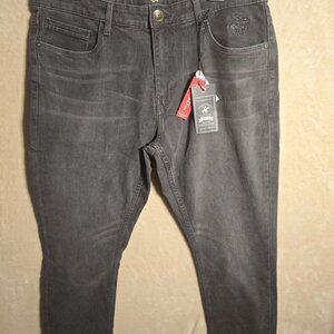 Beverly Hills Polo Club Men's 36 X 30‎ Quality Stretch Black Denim Jeans NWT